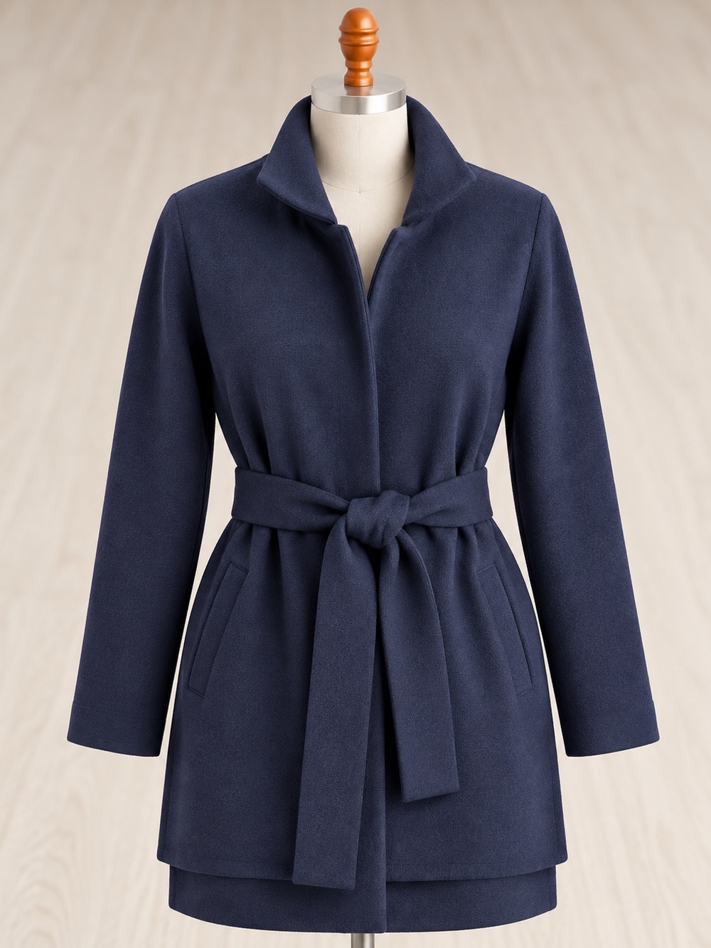 J.Crew Sophie Open Front Sweater Blazer Navy Blue Knit Cardigan Small L0498